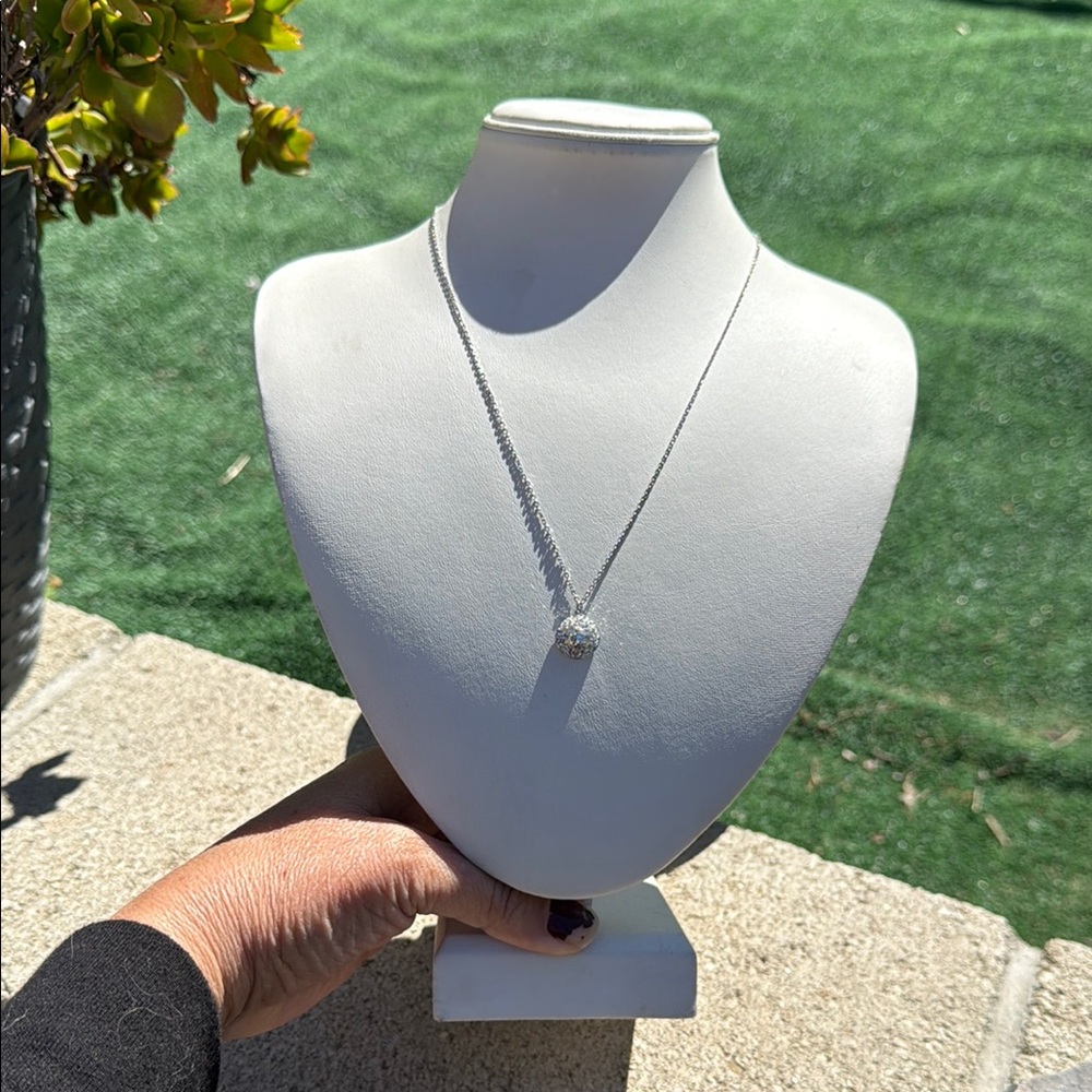 NWT Kate Spade Elegant Silver Necklace with Pendant